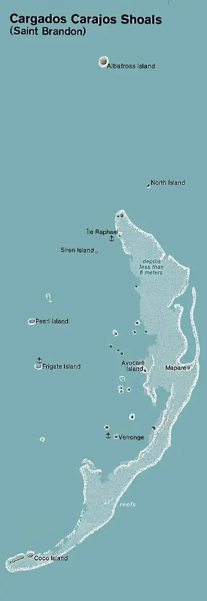 Karte von Saint Brandon Map Saint Brandon