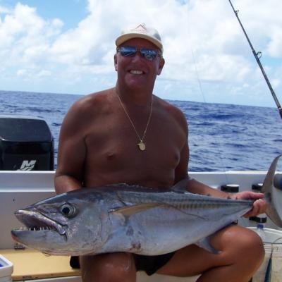 Klaus mit Doggy auf Wobbler