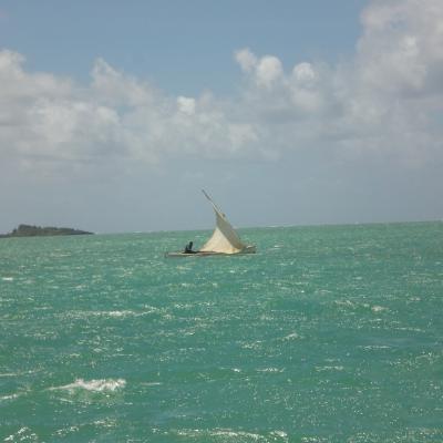 Segelboot am Grand Passe