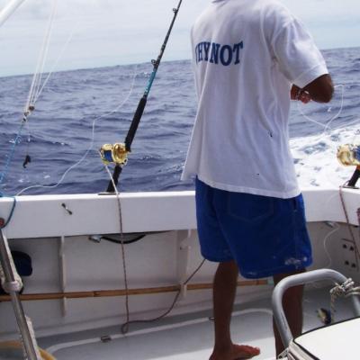 Bootsmann bei der Arbeit