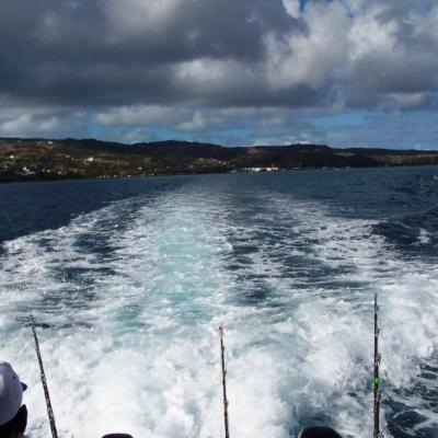 Ausfahrt von Port Mathurin