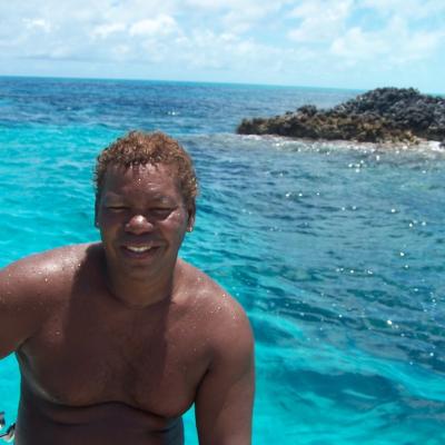 Jean-Marie nach einer Schnorcheltour