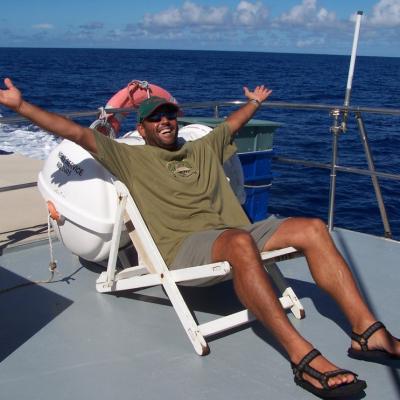 JeanMigal auf der Rückfahrt nach Mauritius