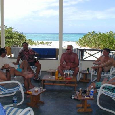 Pause nach dem Mittagessen.