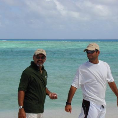 Daniel und JeanMigal auf Saint Brandon