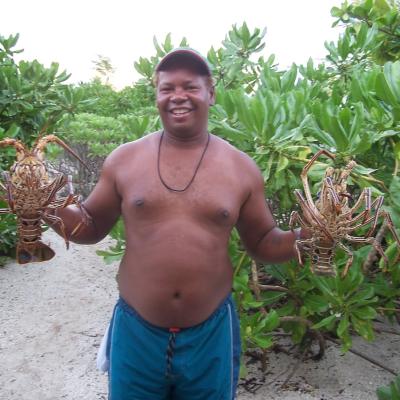 Jean-Marie mit Langusten auf STB