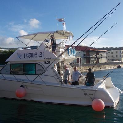 Walter und Klaus im Hafen von Port Mathurin