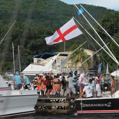 Siegertanz am Anlegesteg