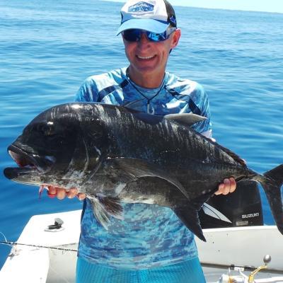 Stepahn mit einem Carangue Noir