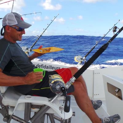 Fruehstückspause an Bord