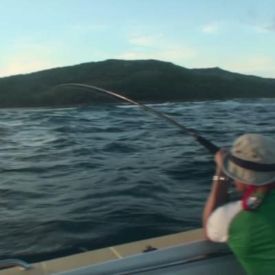 Stephan im Kampf mit einem sehr großen GT